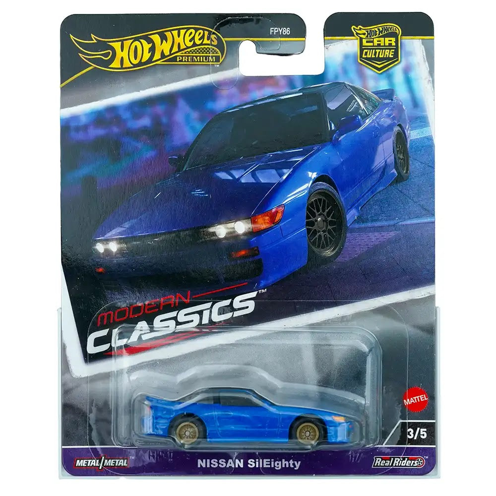 Hot Wheels Premium Nissan SilEighty Plavi | Modern Classics 3/5