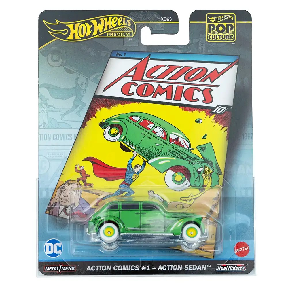 Hot Wheels Premium Action Comics #1 - Action Sedan Zeleni | Pop Culture