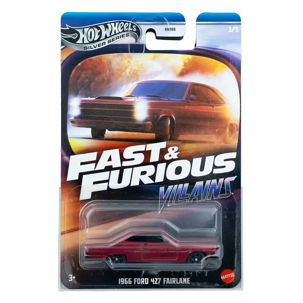 Hot Wheels Silver Series 1966 Ford 427 Fairlane Crveni | Fast & Furious Villains (3/5)