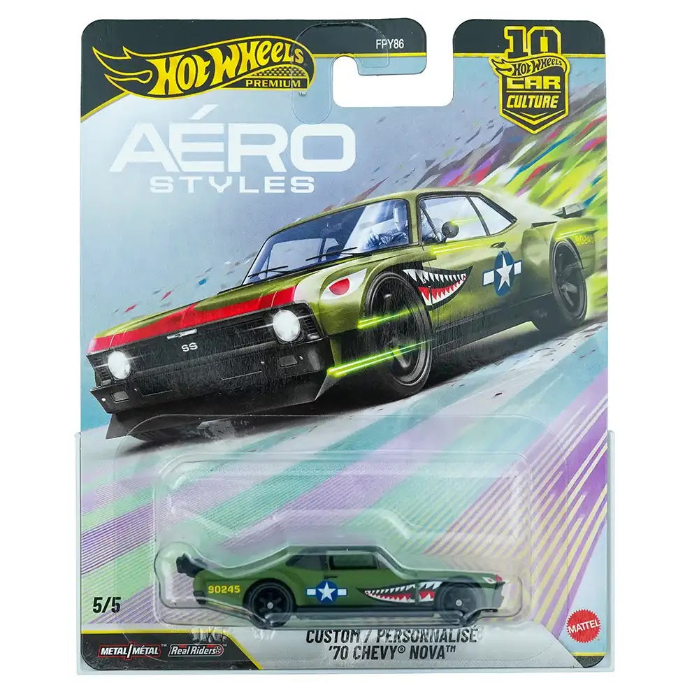 Hot Wheels Premium Custom '70 Chevy Nova Zeleni | Aéro Styles 5/5