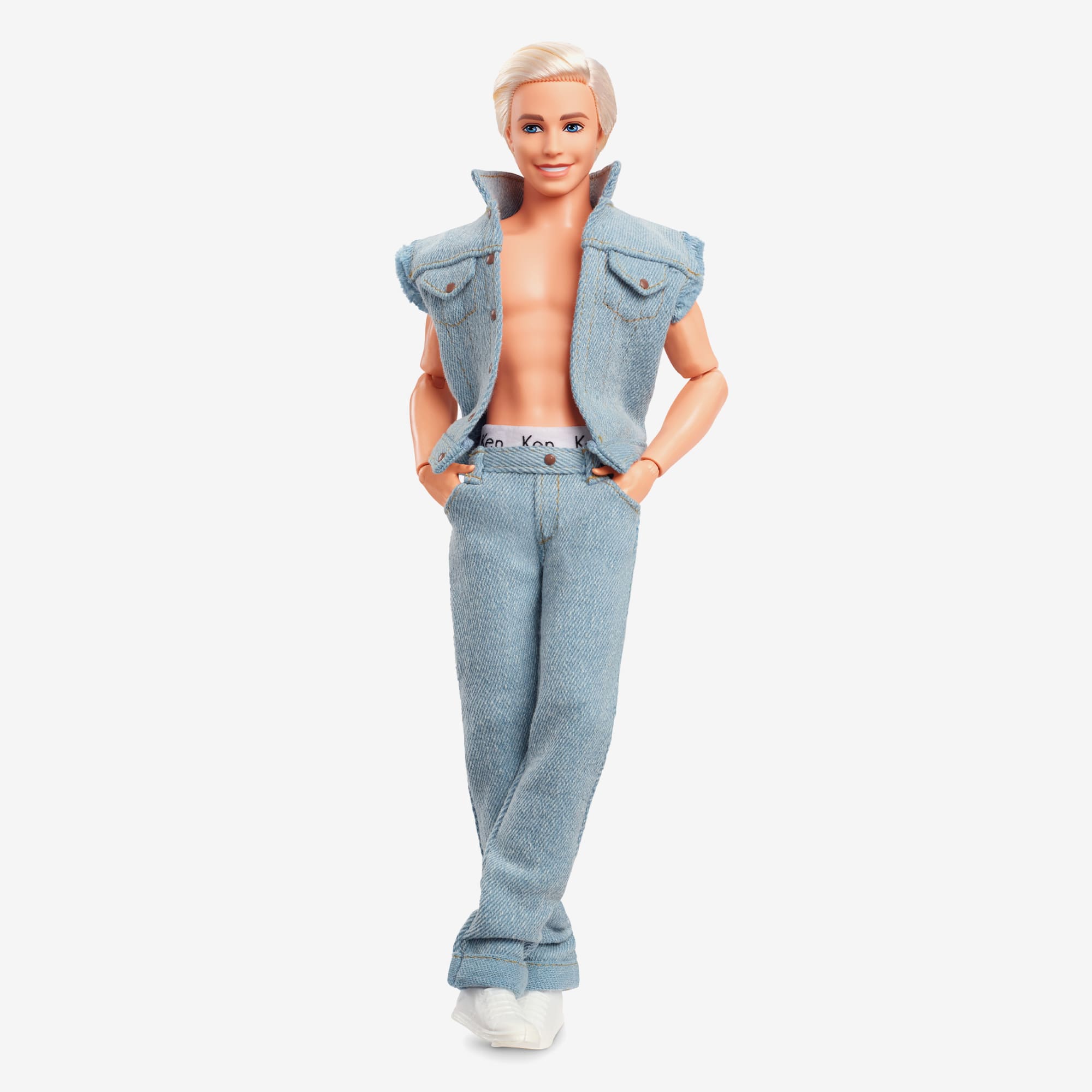 Ken Doll Wearing Denim Matching Set – Barbie The Movie