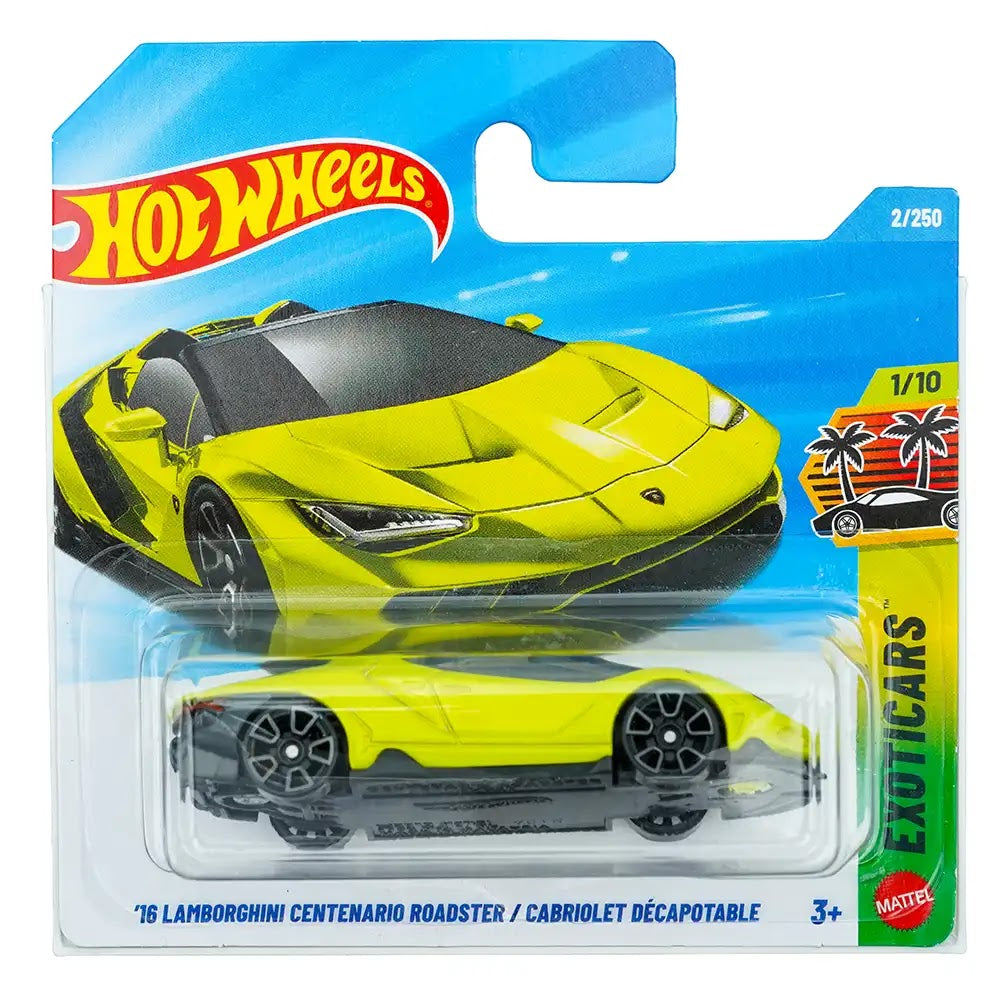 Hot Wheels '16 Lamborghini Centenario Roadster / Cabriolet Décapotable Zeleni |