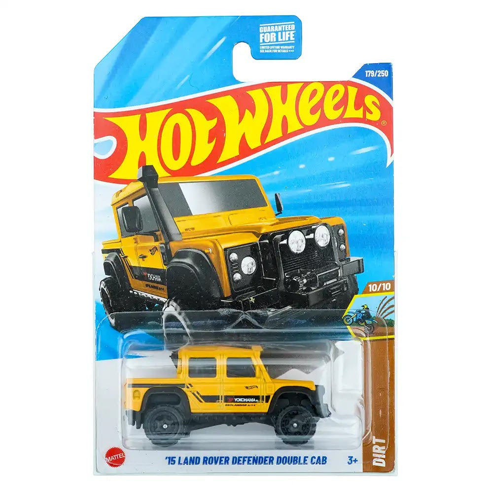 Hot Wheels Mainline (US) '15 Land Rover Defender Double Cab Žuti |