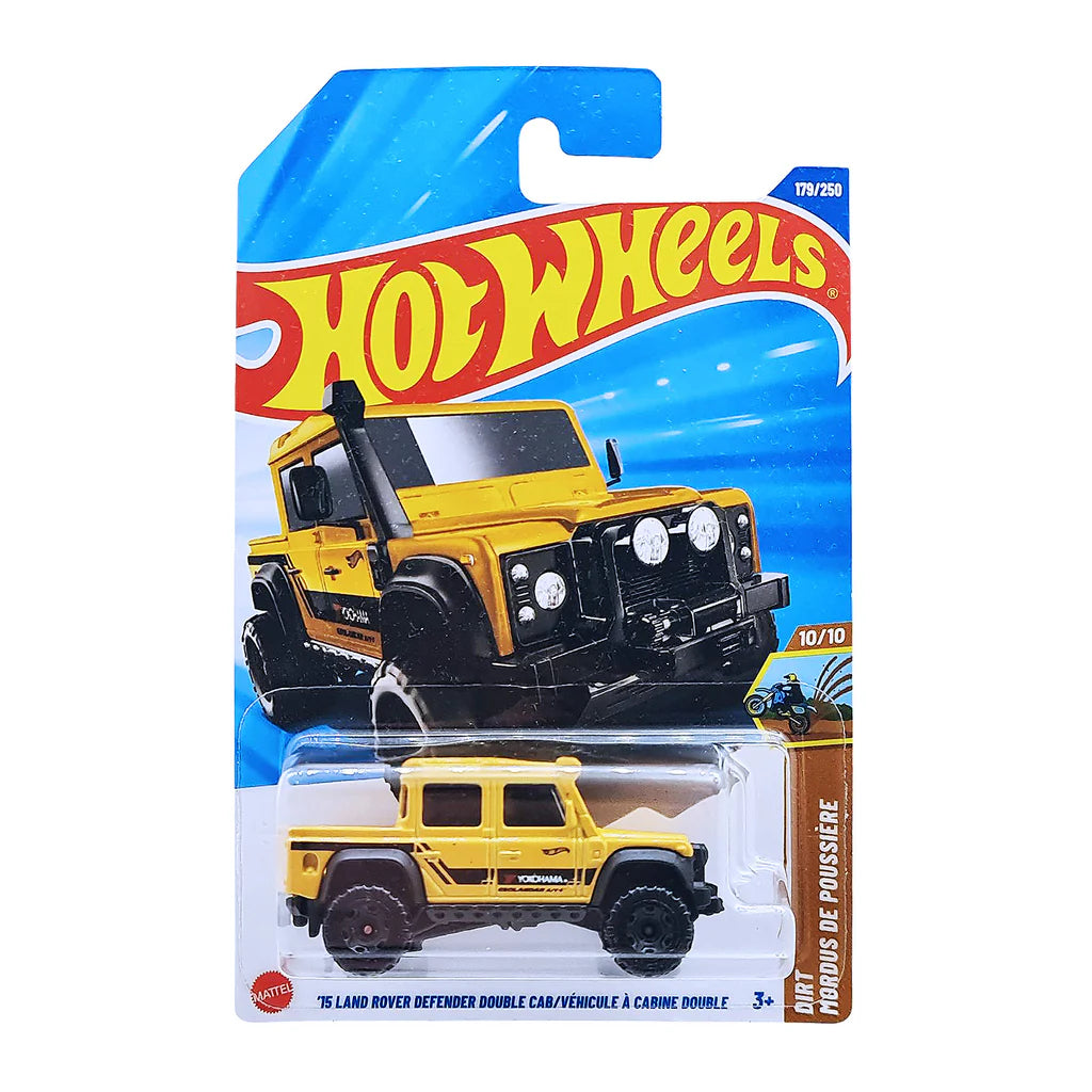 Hot Wheels '15 Land Rover Defender Double Cab geel VS |