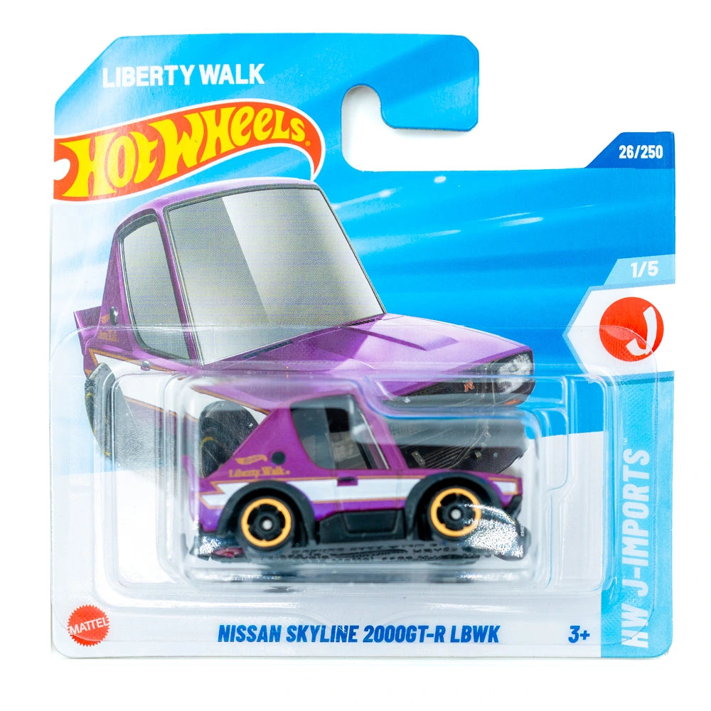 Hot Wheels Nissan Skyline 2000GT-R LBWK paars |