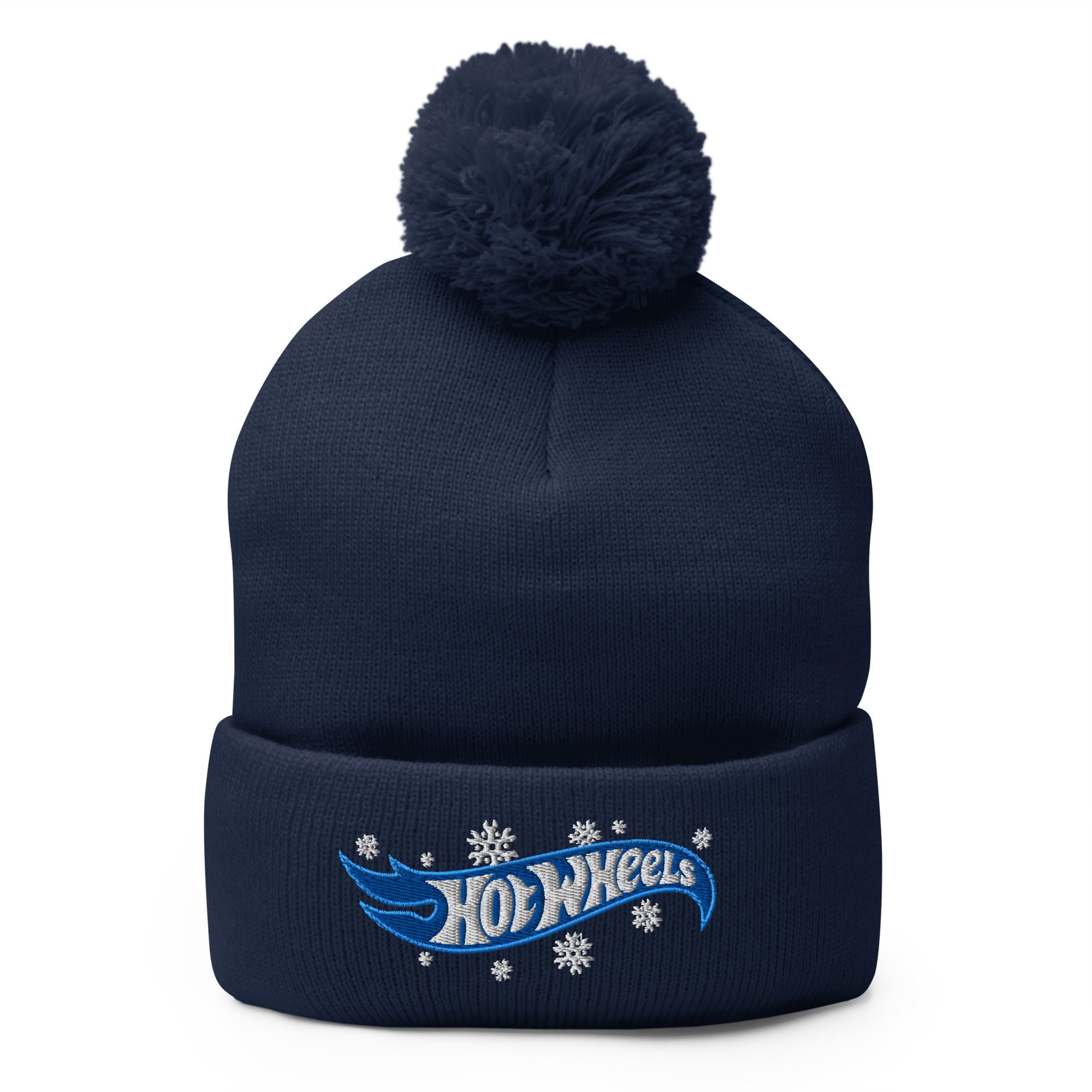 Hot Wheels Snowflake Gears Logo Navy Beanie