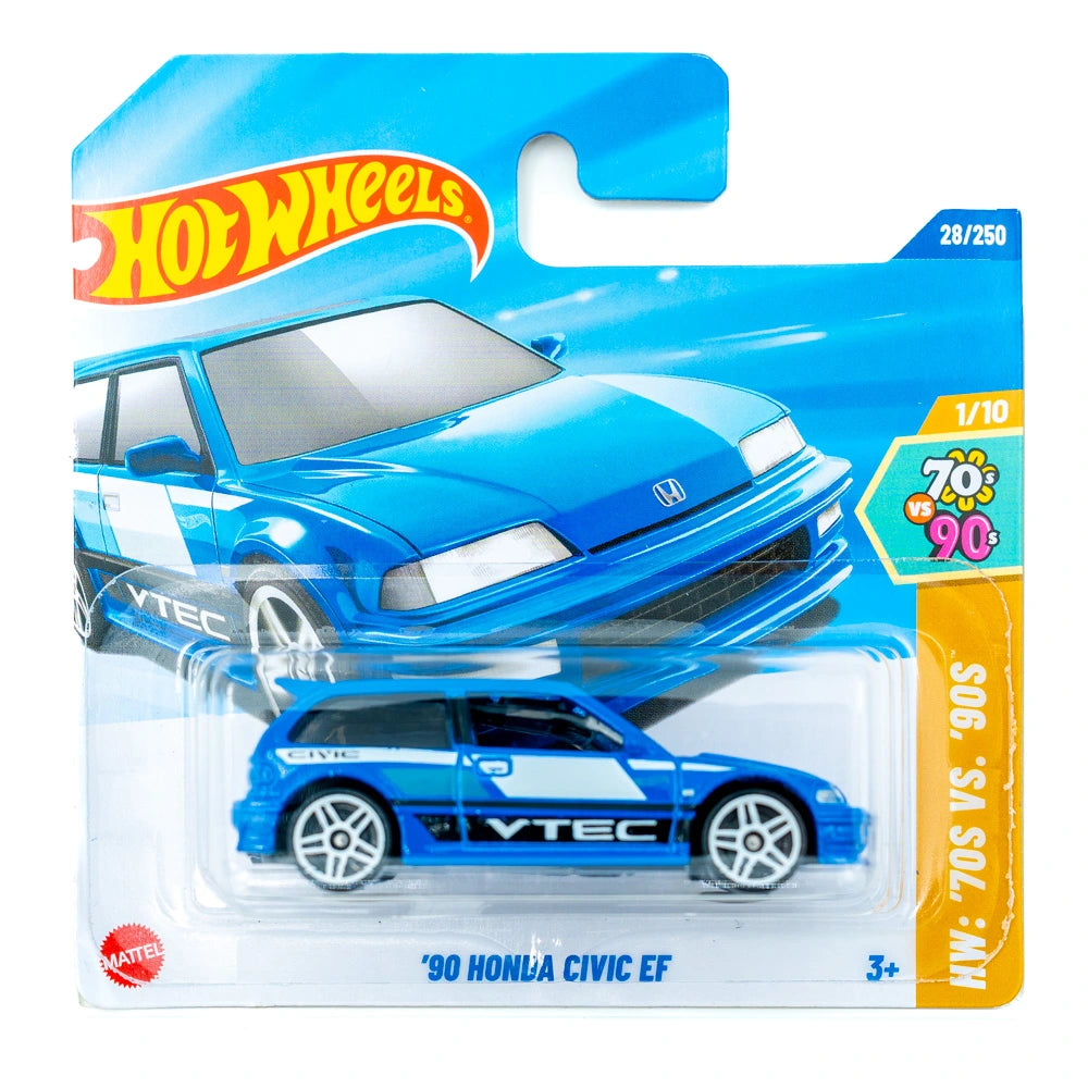 Hot Wheels '90 Honda Civic EF blauw |