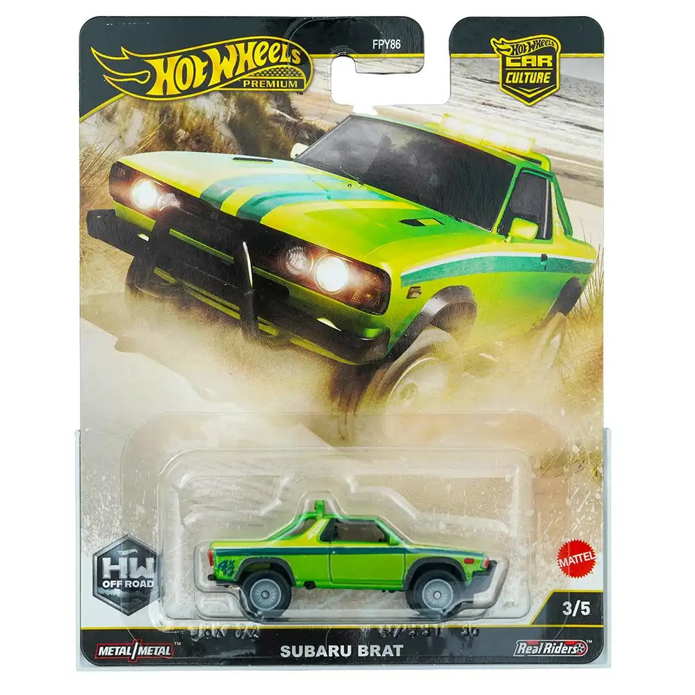 Hot Wheels Premium Subaru Brat Zeleni | Car Culture 3/5