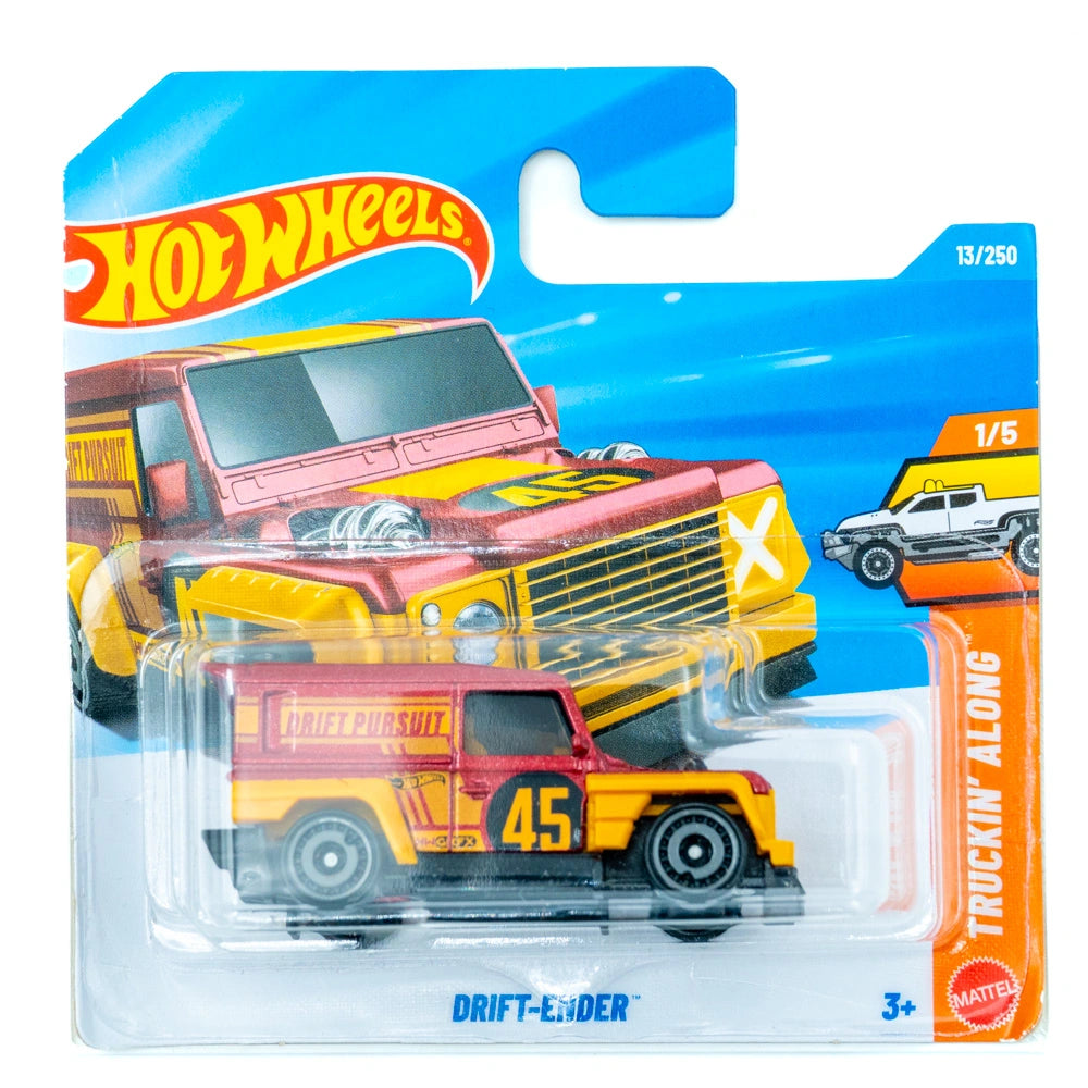 Hot Wheels Drift-Ender rood geel |