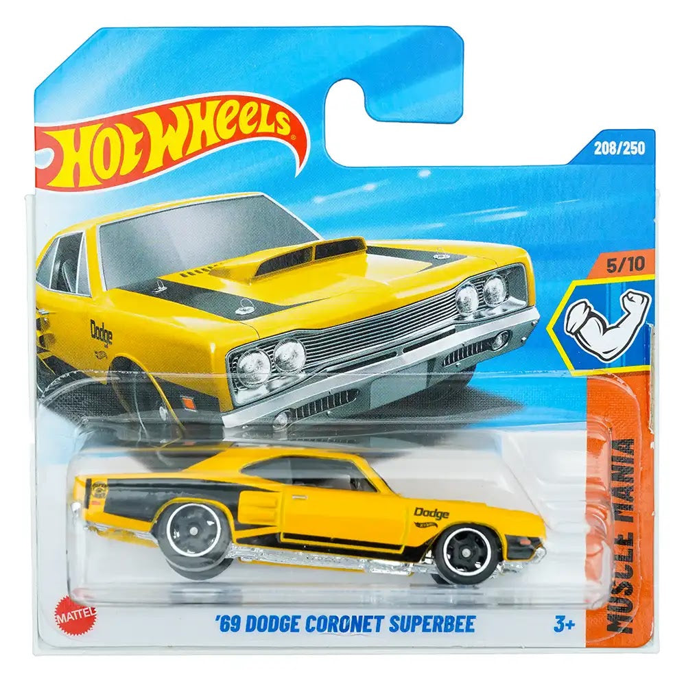 Hot Wheels '69 Dodge Coronet Superbee Žuti |