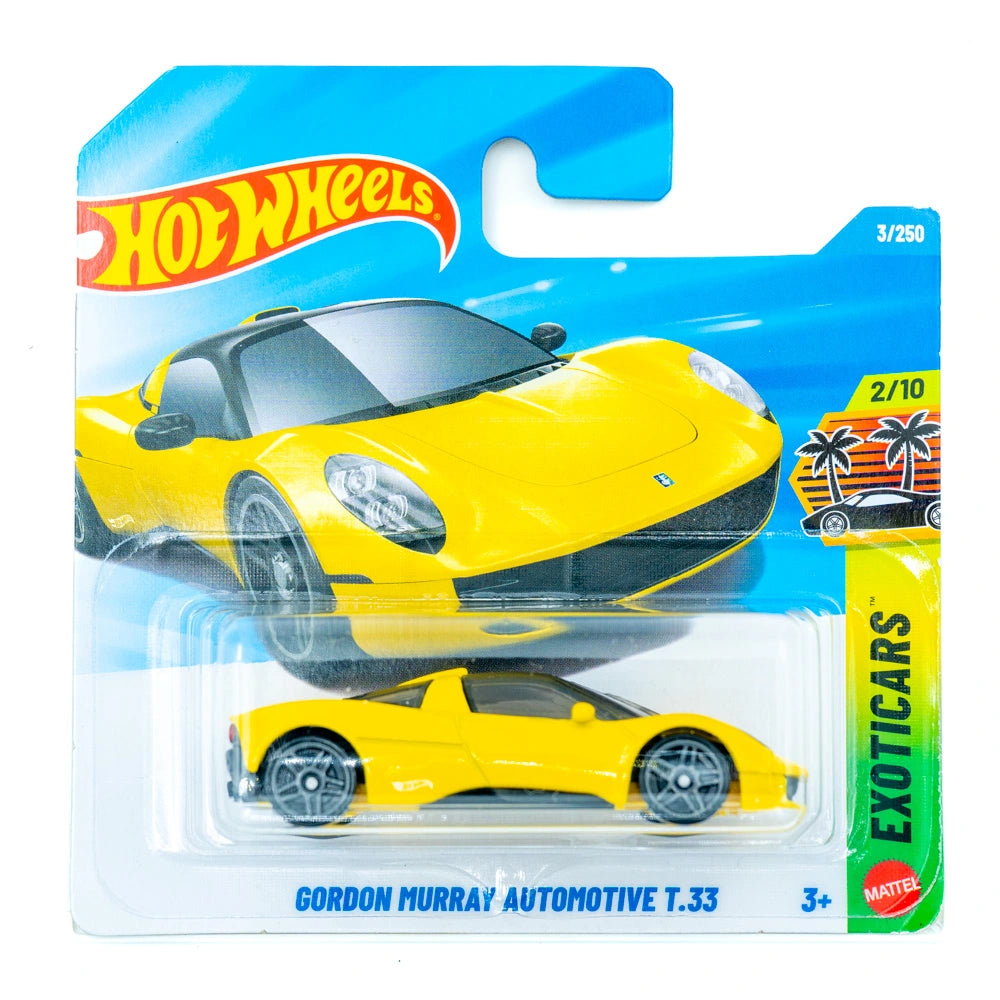 Hot Wheels Gordon Murray Automotive T.33 geel |