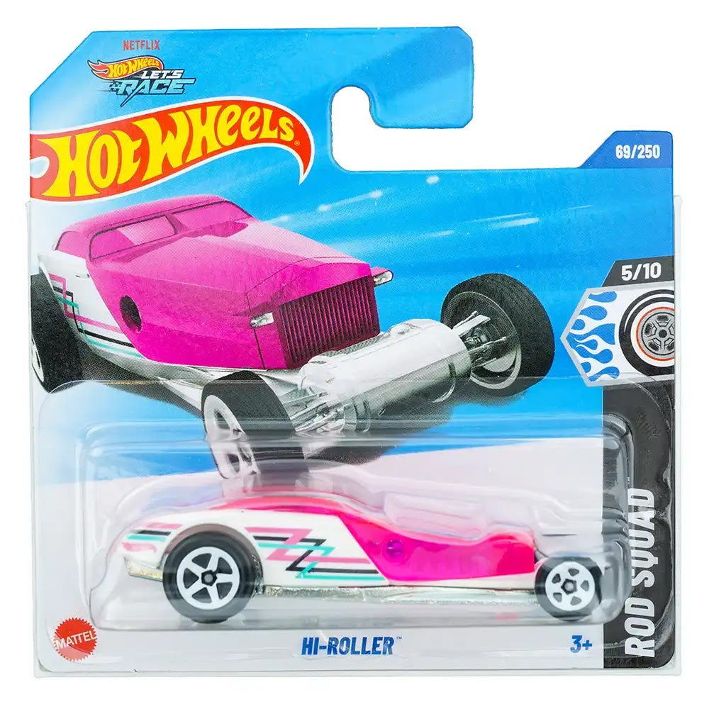 Hot Wheels Hi-Roller Roze |