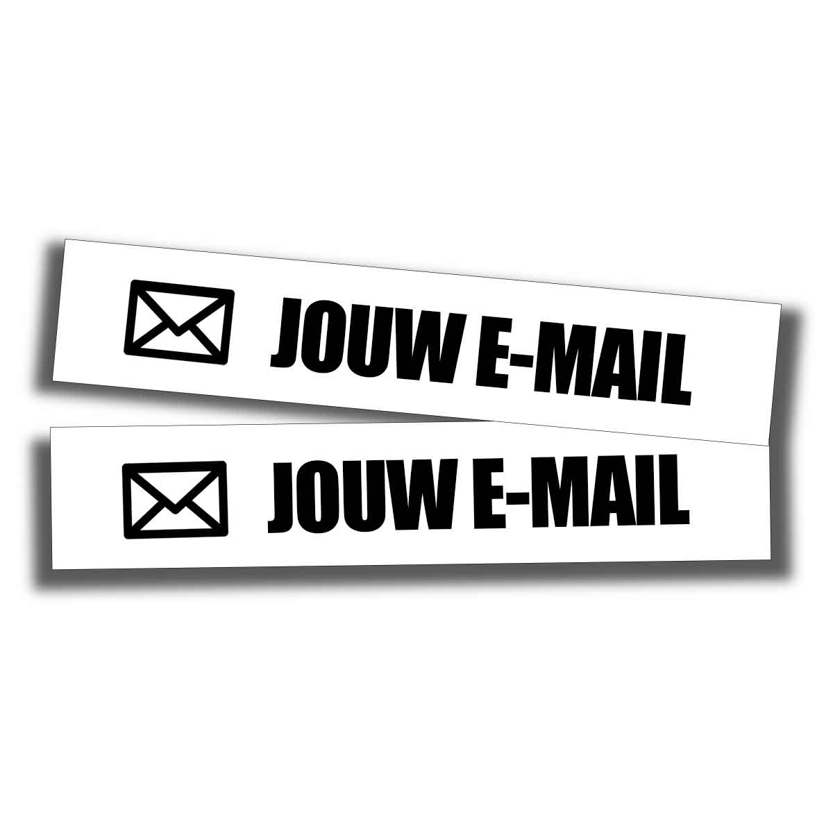 Custom E-mail auto tag sticker 2x