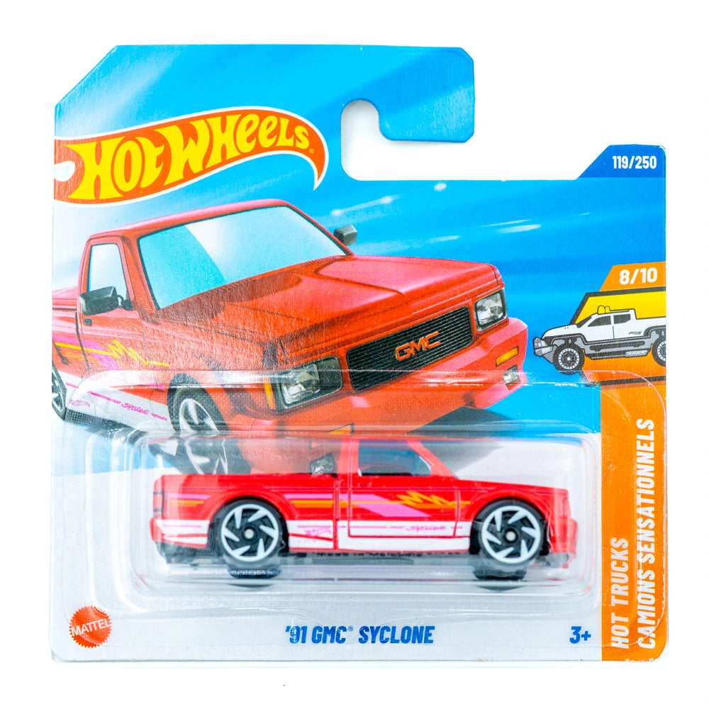 Hot Wheels '91 GMC Syclone rood |