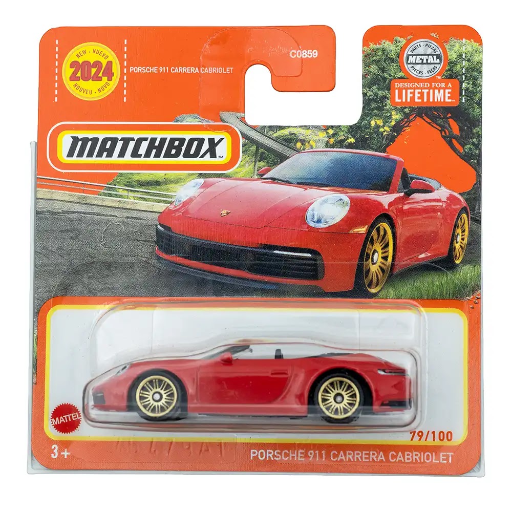 Matchbox Porsche 911 Carrera Cabriolet Crveni