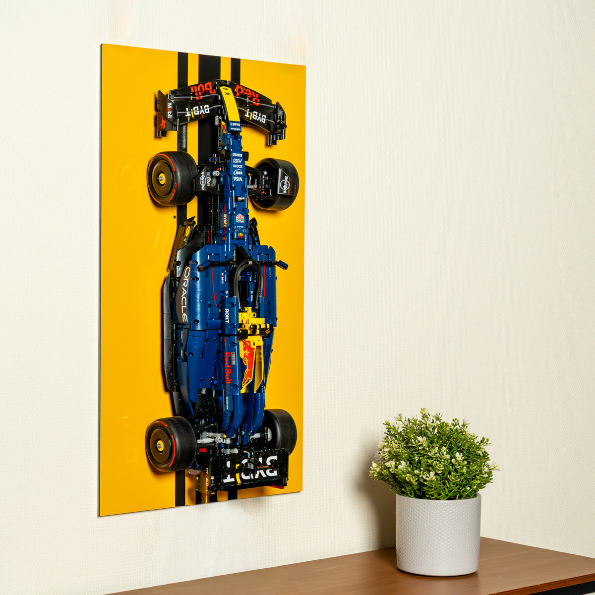 Display Frame voor LEGO 1:8 Oracle Red Bull Racing RB20 F1 | Žuti / Crni