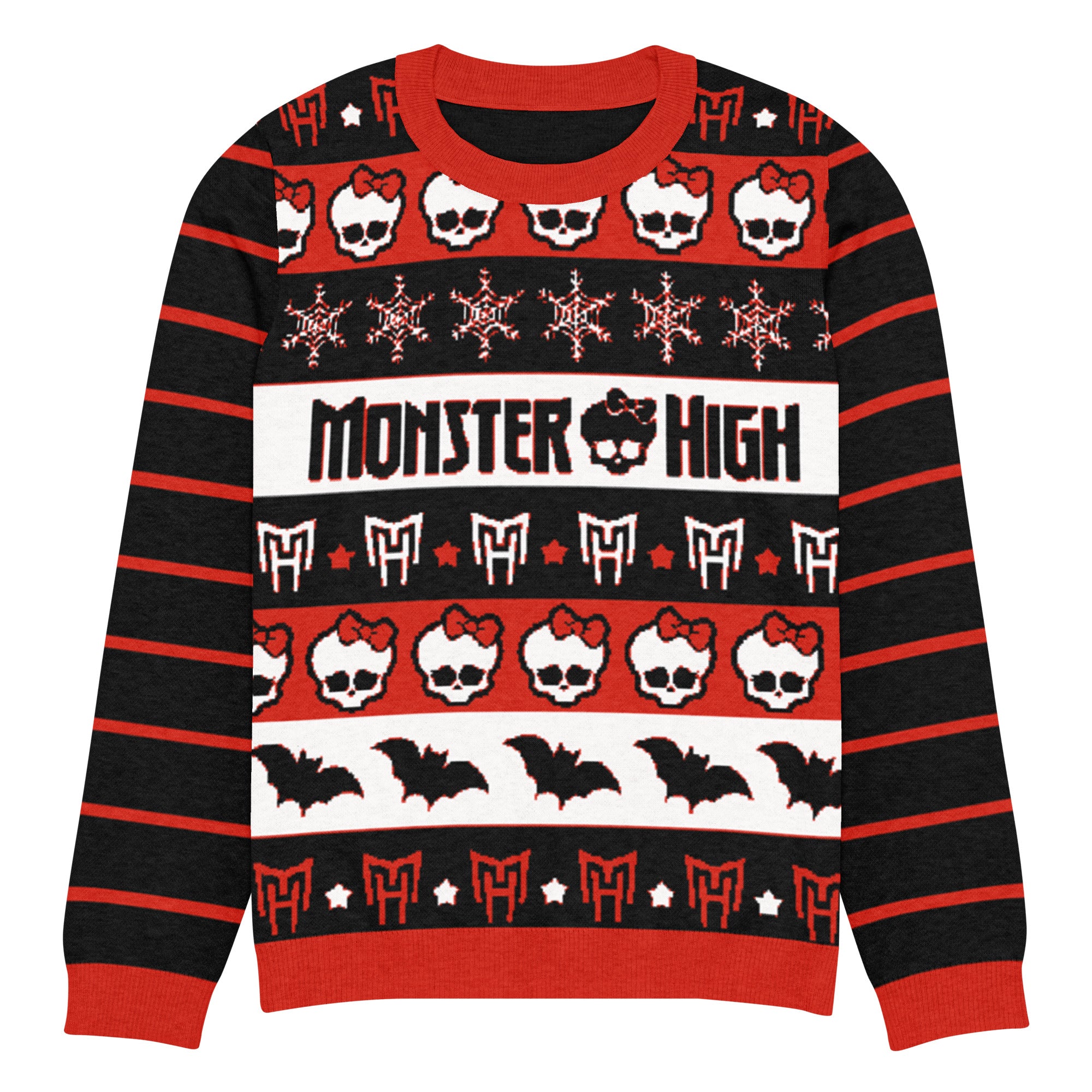 Monster High Black Striped Ugly Sweater