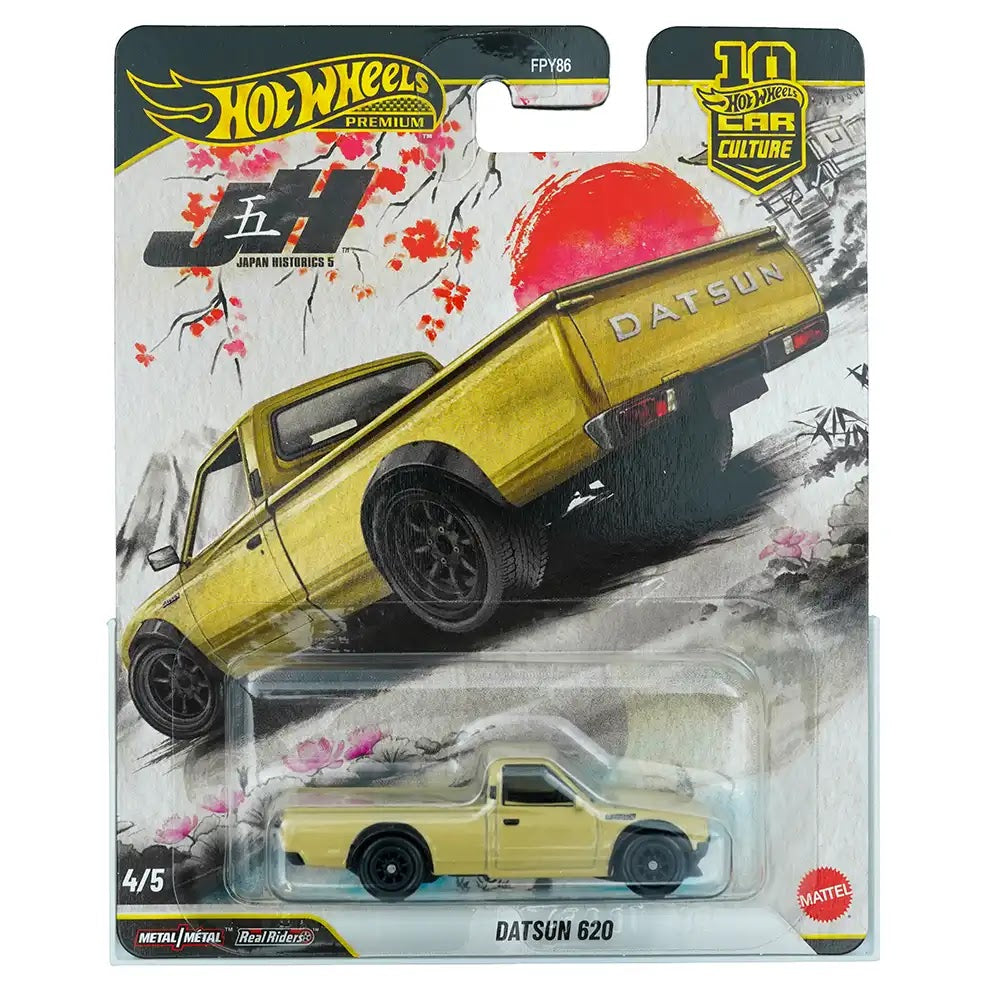 Hot Wheels Premium Datsun 620 Žuti | Japan Historics 5 4/5