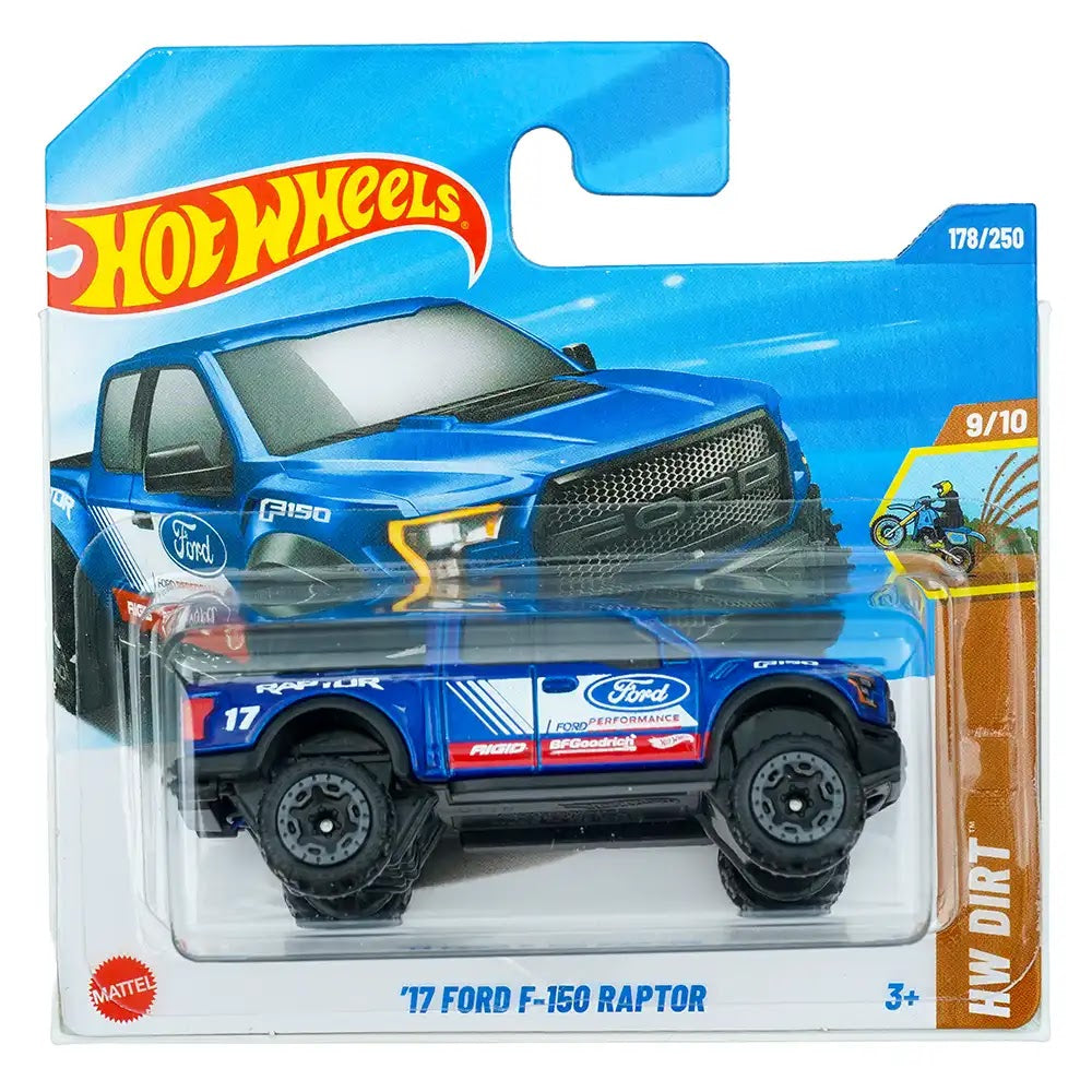 Hot Wheels '17 Ford F-150 Raptor Plavi |