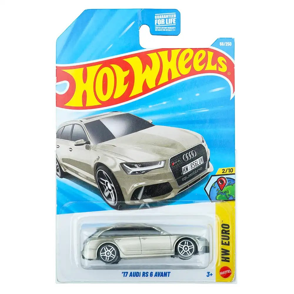 Hot Wheels Mainline (US) '17 Audi RS 6 Avant Sivi |