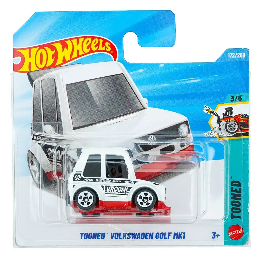Hot Wheels Tooned Volkswagen Golf Mk1 Bijeli |