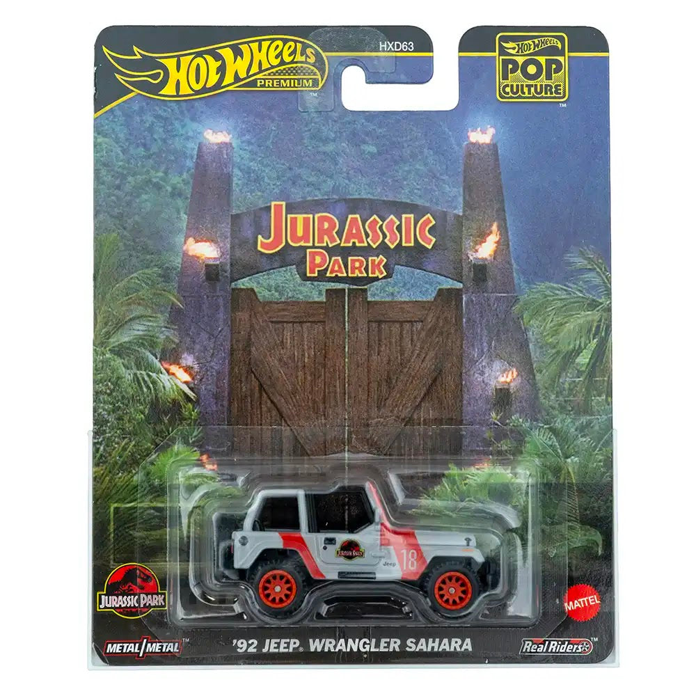 Hot Wheels Premium '92 Jeep Wrangler Sahara Sivi | Pop Culture