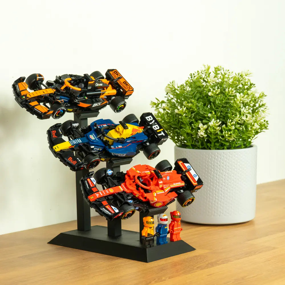 Standaard voor 3x LEGO Speed Champions