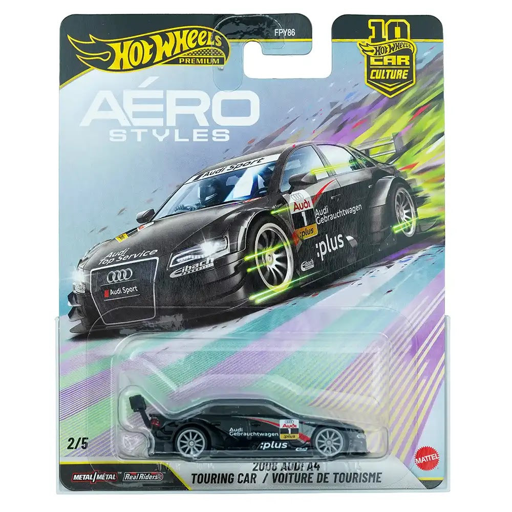 Hot Wheels Premium 2008 Audi A4 Touring Car Crni | Aero Styles 2/5