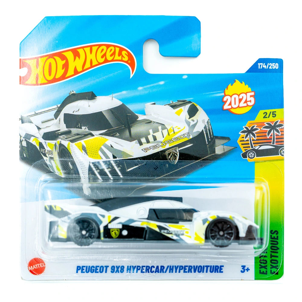 Hot Wheels Peugeot 9X8 Hypercar wit groen |
