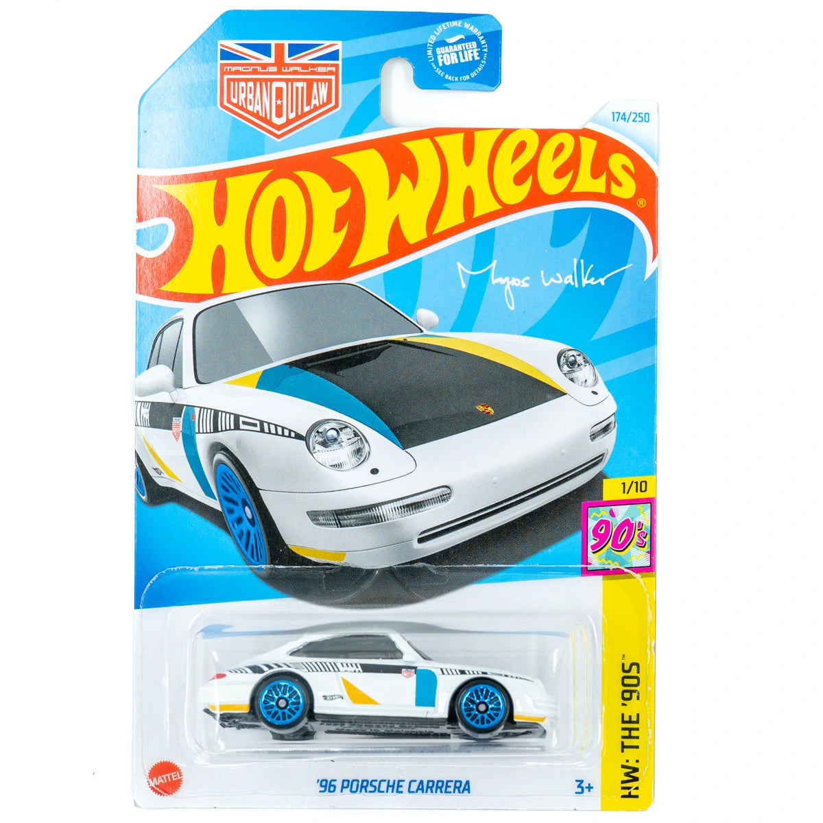 Hot Wheels '96 Porsche Carrera wit blauw VS |
