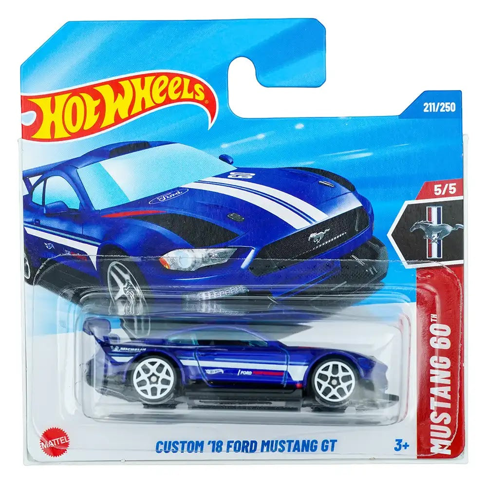 Hot Wheels Custom '18 Ford Mustang GT Plavi |