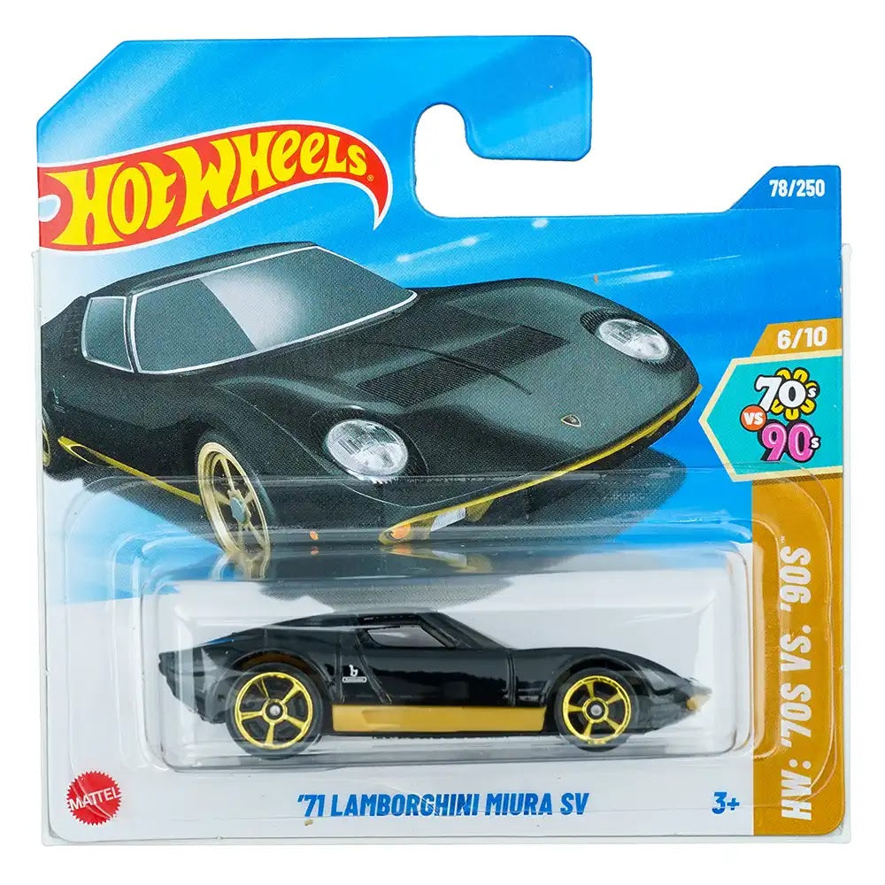 Hot Wheels '71 Lamborghini Miura SV Crni |