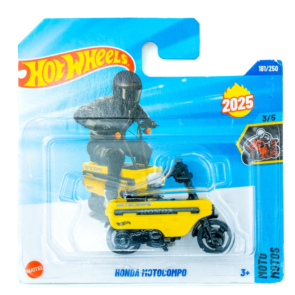 Hot Wheels Honda Motocompo geel |