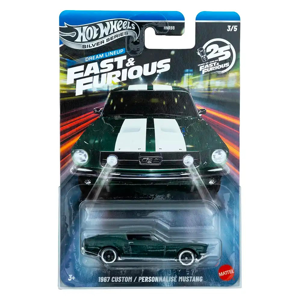 Hot Wheels Silver Series 1967 Custom / Personnalisé Mustang Zeleni | Fast & Furious (3/5)