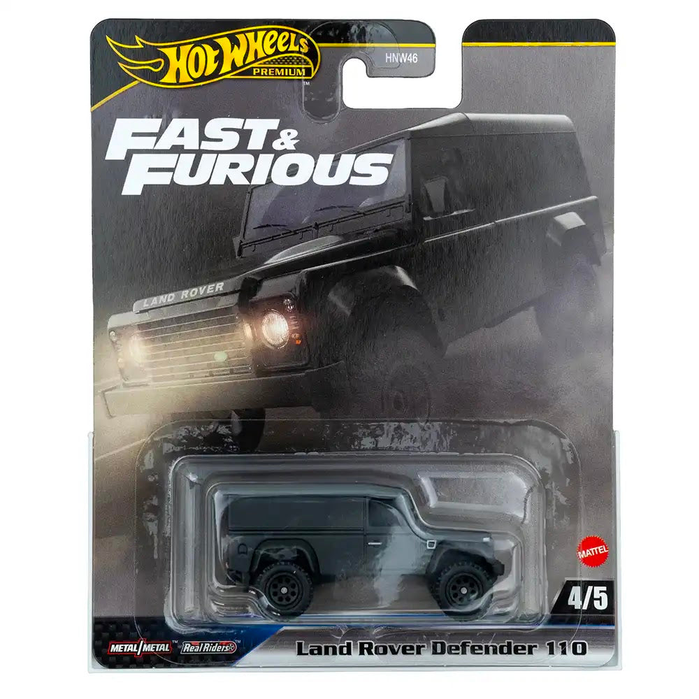 Hot Wheels Premium Land Rover Defender 110 Sivi | Fast & Furious 4/5