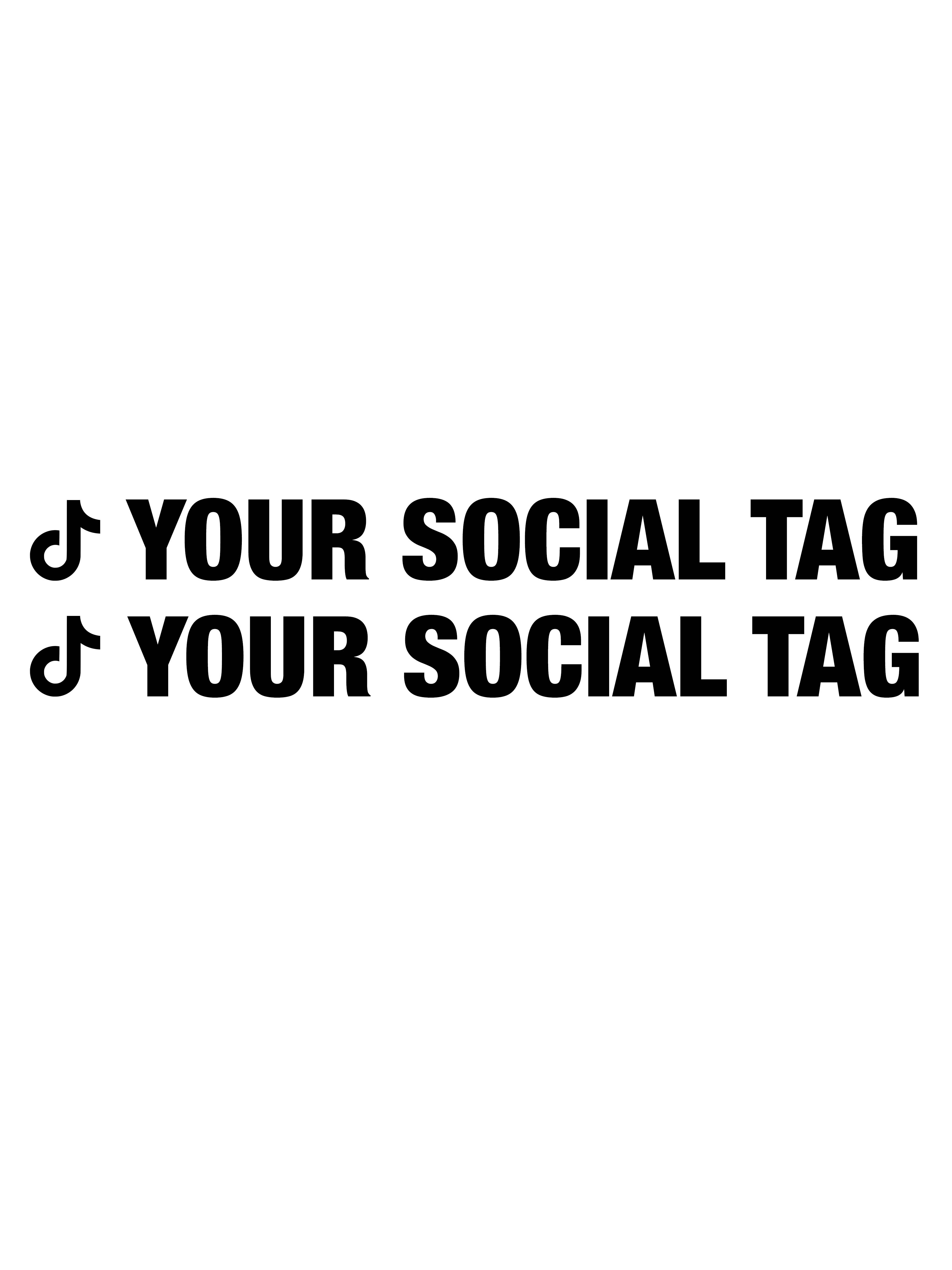 Custom sticker tiktok tag
