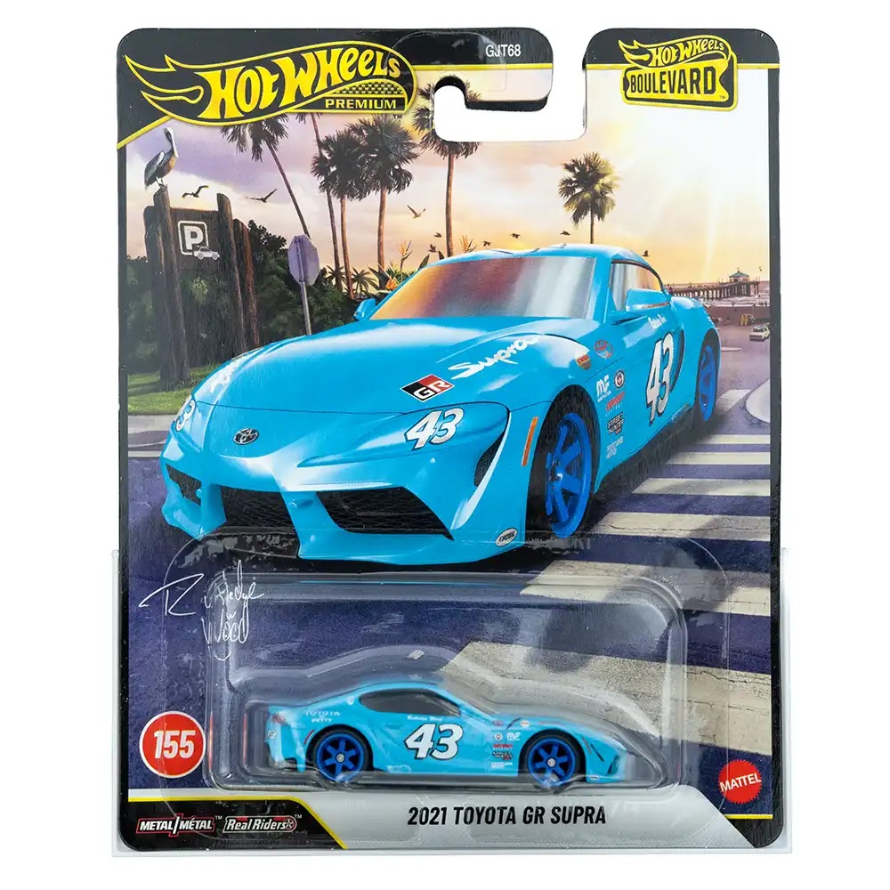 Hot Wheels Premium 2021 Toyota GR Supra Plavi | Hot Wheels Boulevard 155