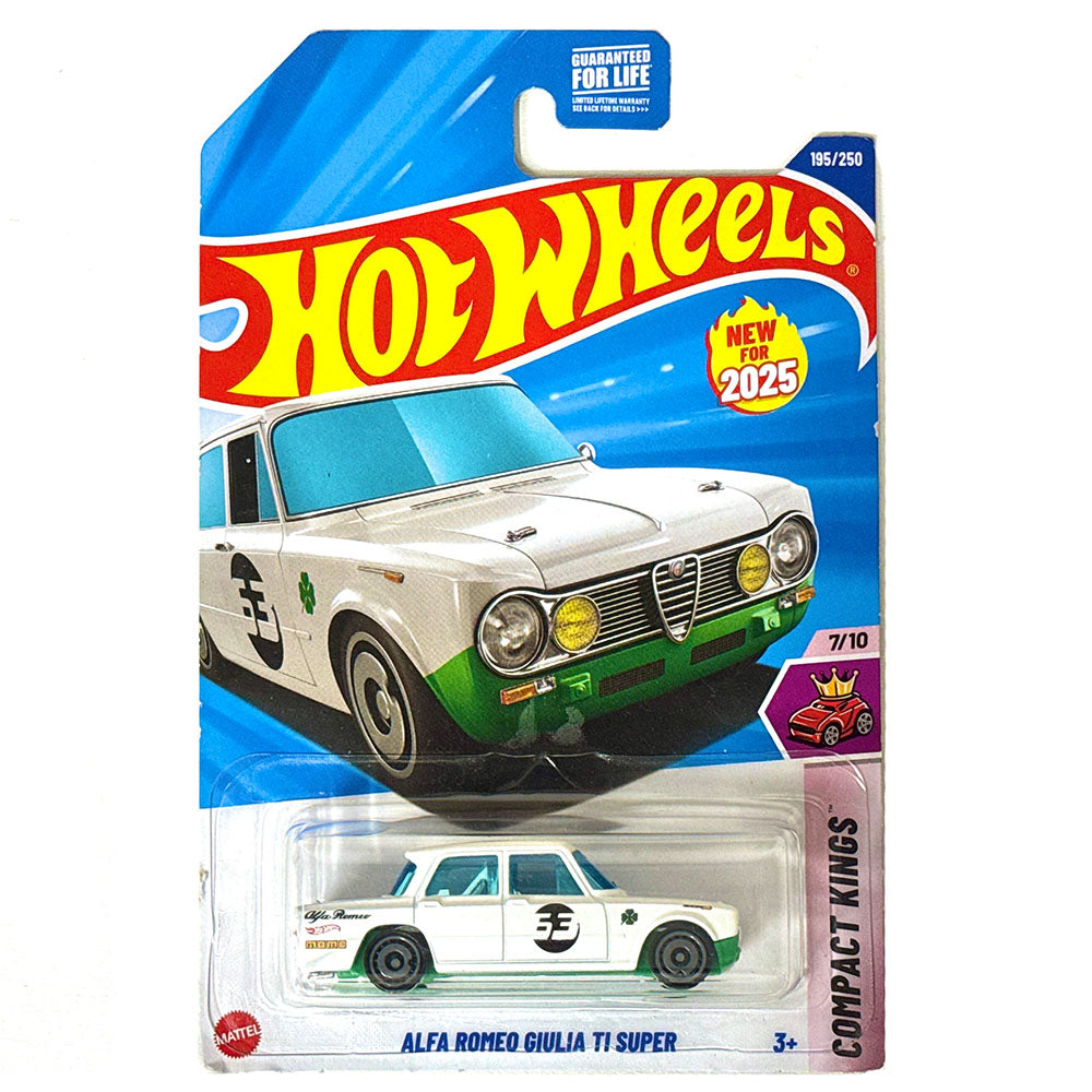 Hot Wheels Alfa Romeo Giulia TI Super wit groen VS |