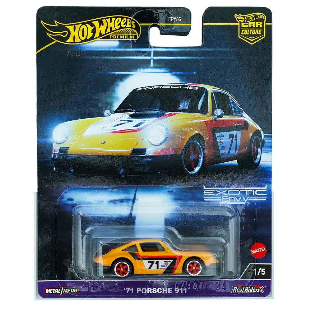 Hot Wheels Premium '71 Porsche 911 Žuti | Exotic Envy 1/5