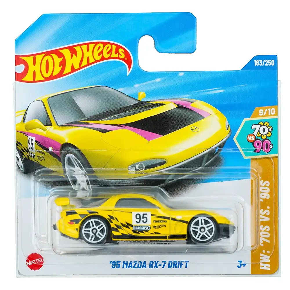 Hot Wheels '95 Mazda RX-7 Drift Žuti |