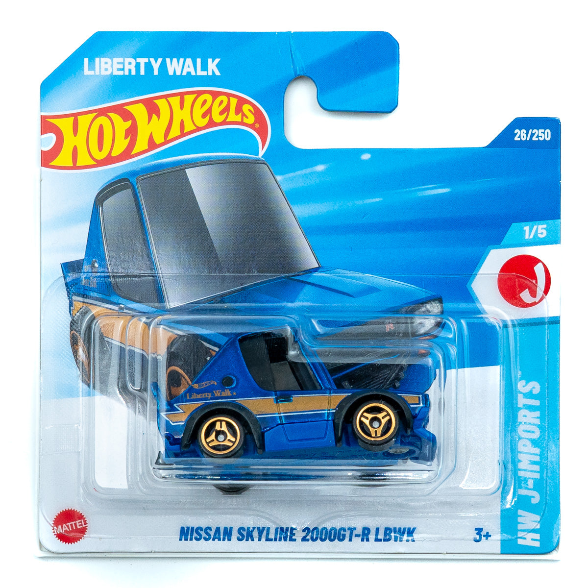 Hot Wheels Nissan Skyline 2000GT-R LBWK blauw |