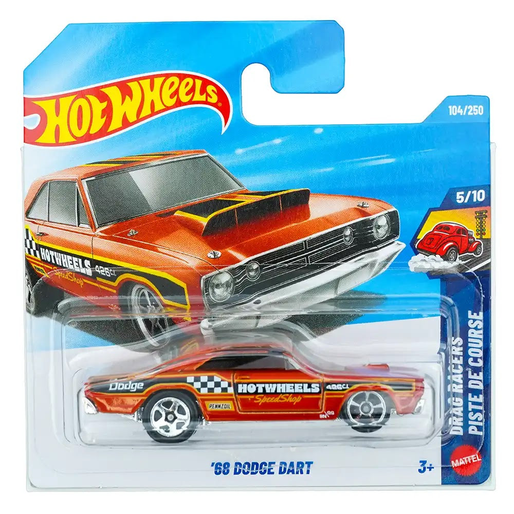 Hot Wheels '68 Dodge Dart Narandžasti |