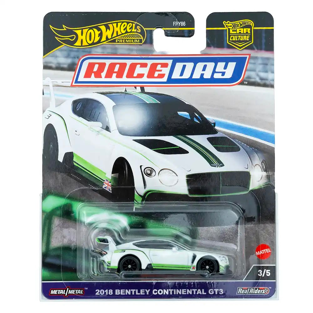 Hot Wheels Premium 2018 Bentley Continental GT3 Bijeli | Race Day 3/5