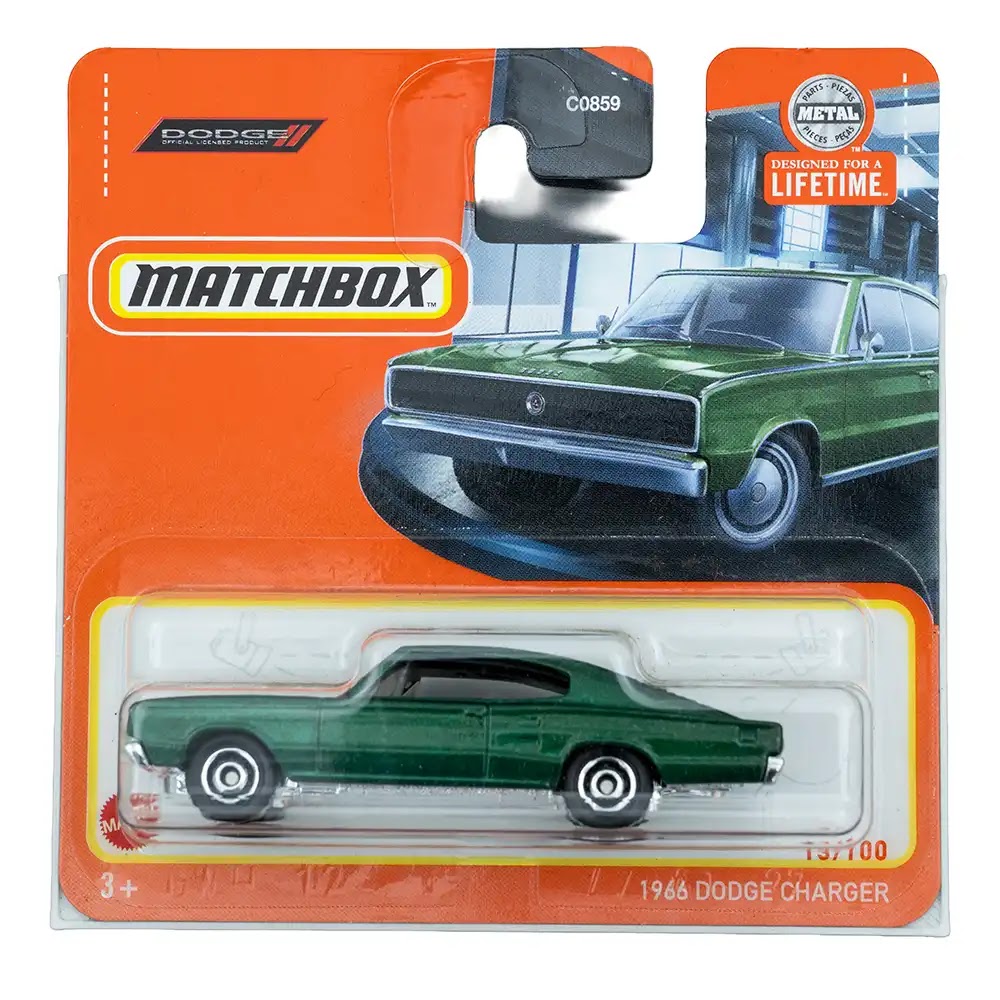 Matchbox 1966 Dodge Charger Zeleni