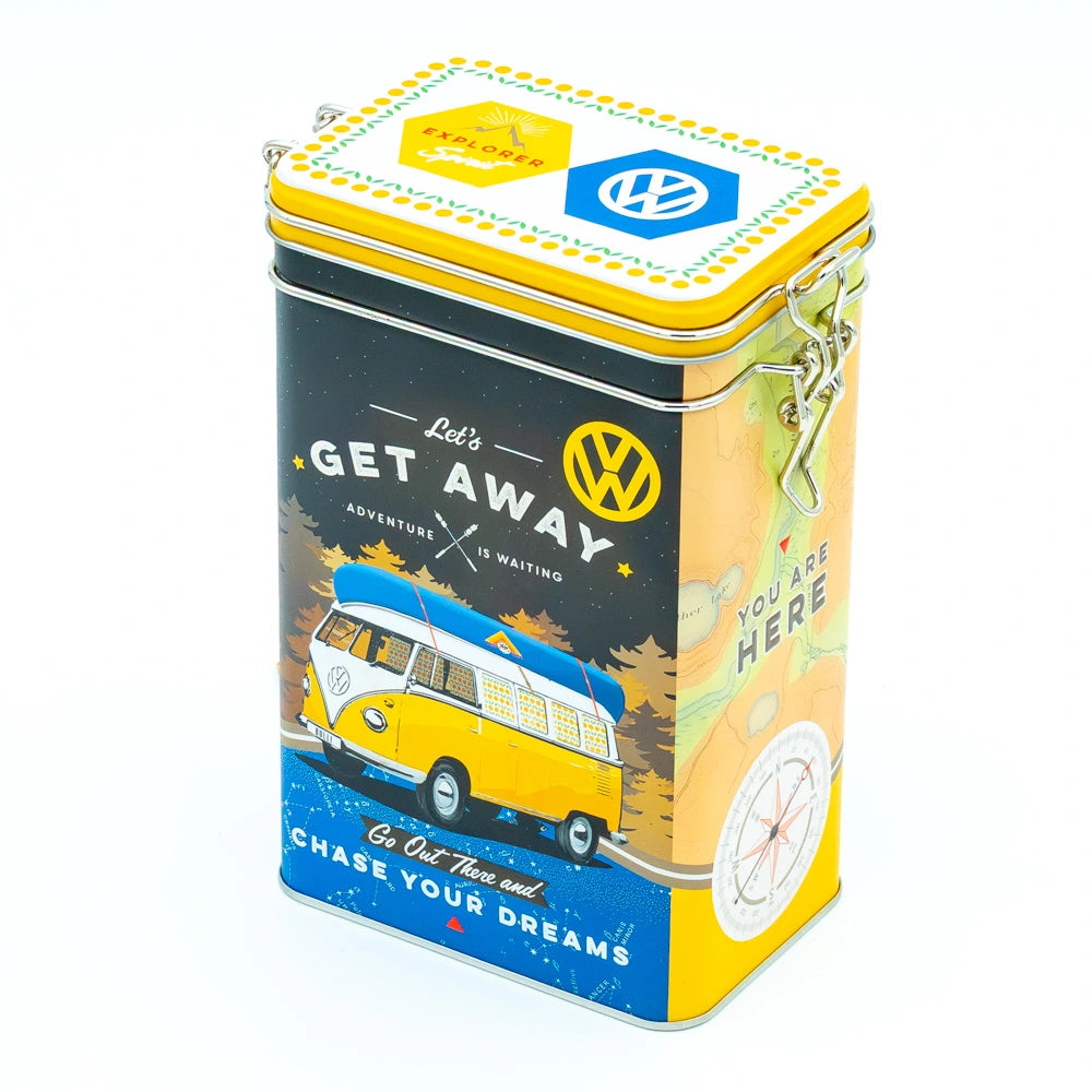 Tinnen beugelblik Volkswagen Let's Get Away | Nostalgic-Art