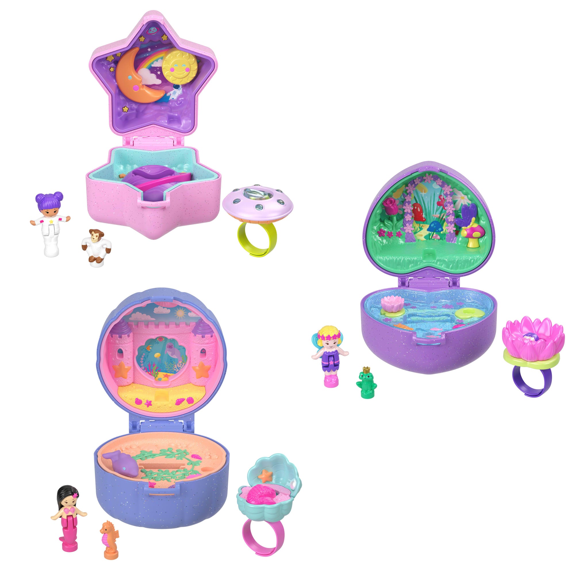 Polly Pocket Collector, Heritage Ring Box 3 Pack