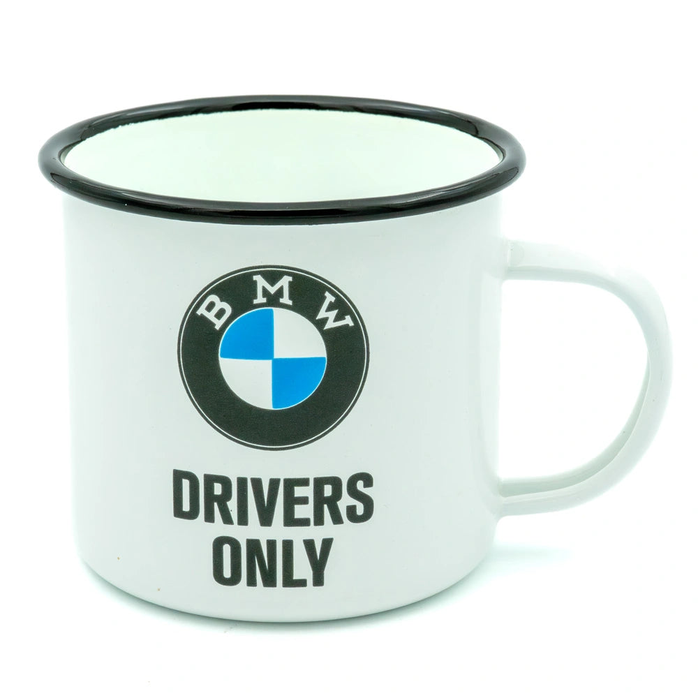 Emaille beker BMW drivers only | Nostalgic-Art