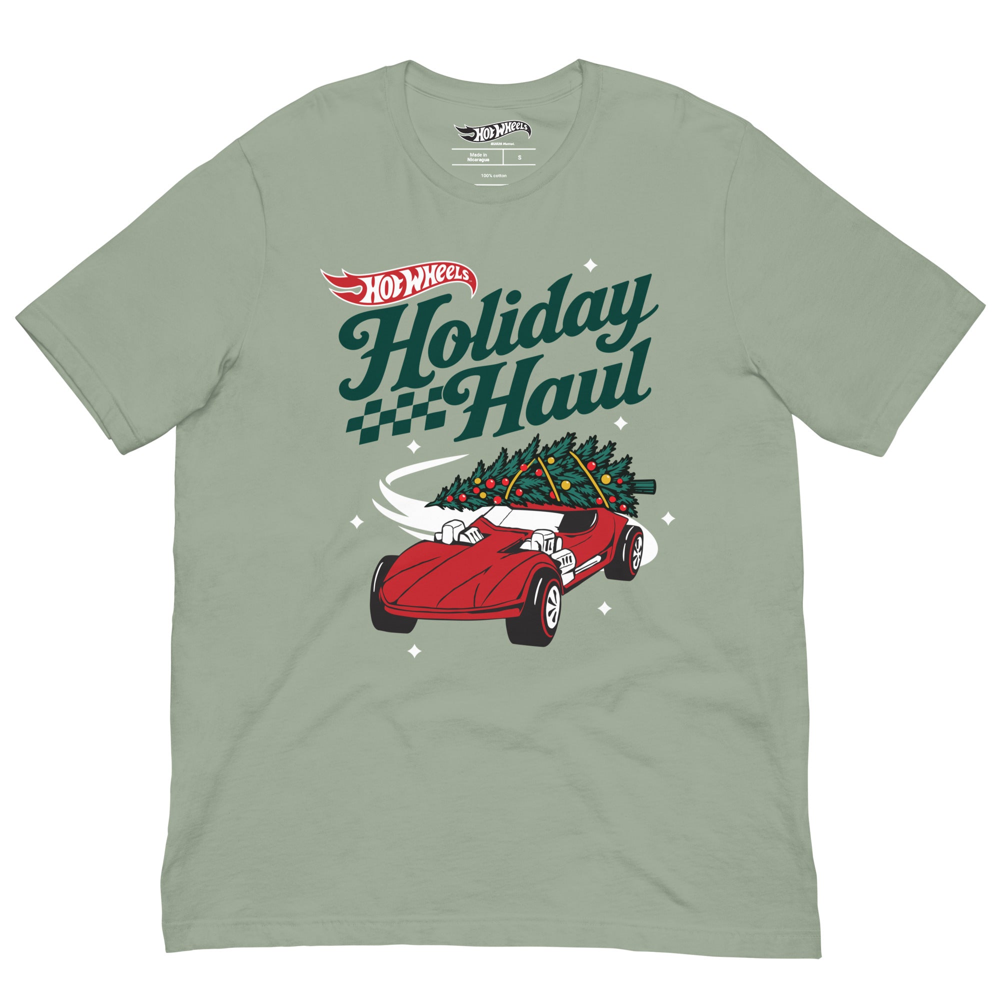 Hot Wheels Holiday Haul Green T-shirt