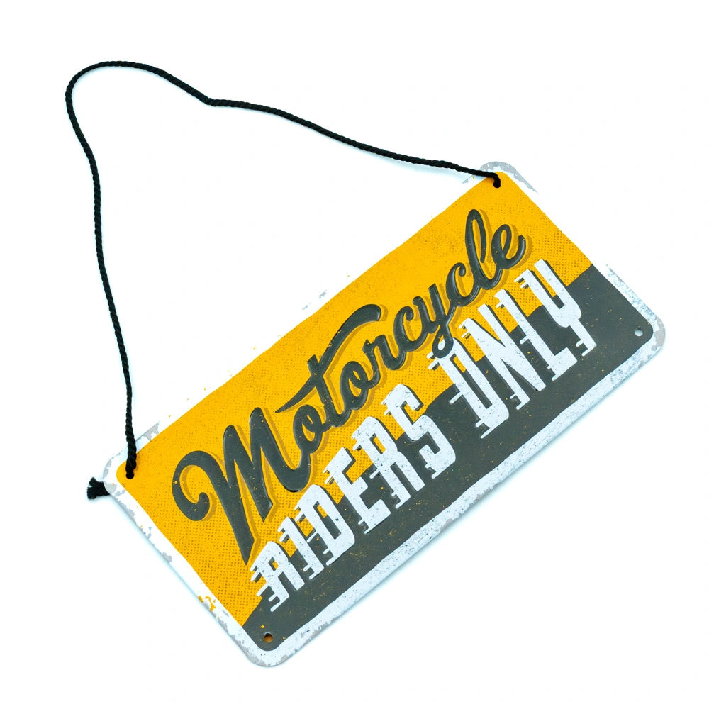 Metalen wandbord Motorcycle Riders Only Hangend | Nostalgic-Art