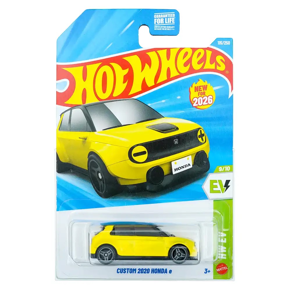 Hot Wheels Mainline (US) Custom 2020 Honda e Žuti |